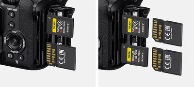 Two CFexpress Type A-compatible media slots