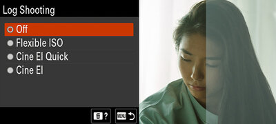 New S-Log shooting modes for optimized image quality