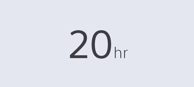 Up to 20 hours of play time