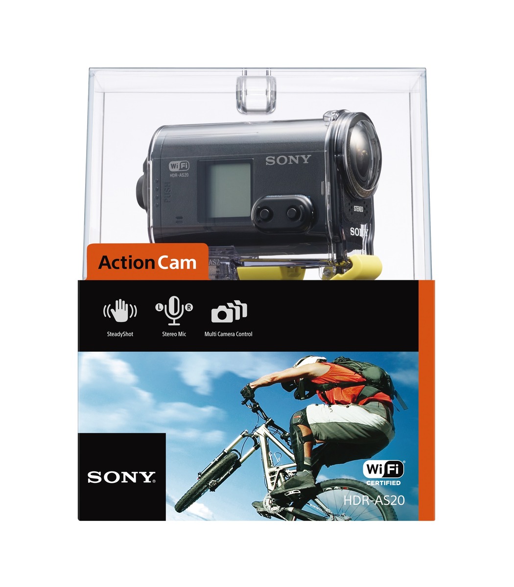 Sony HDR-AS20 Digital HD Video Camera Recorder-Action Cam NEW 