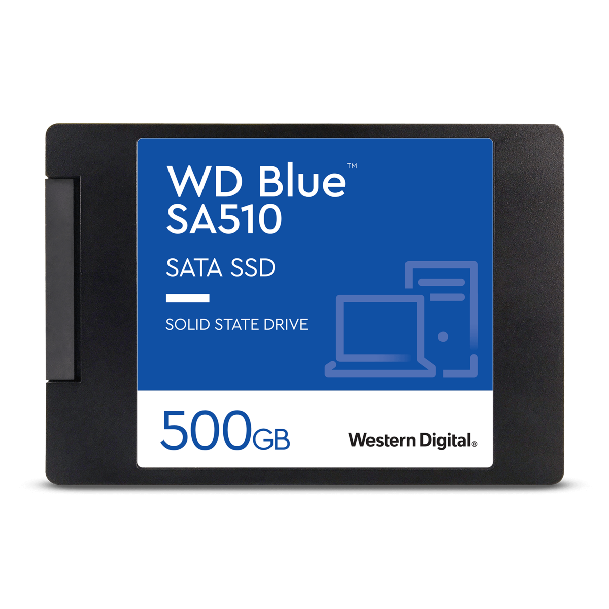 slide 1 of 3, show larger image, wd blue™ sa510 sata ssd - 500gb