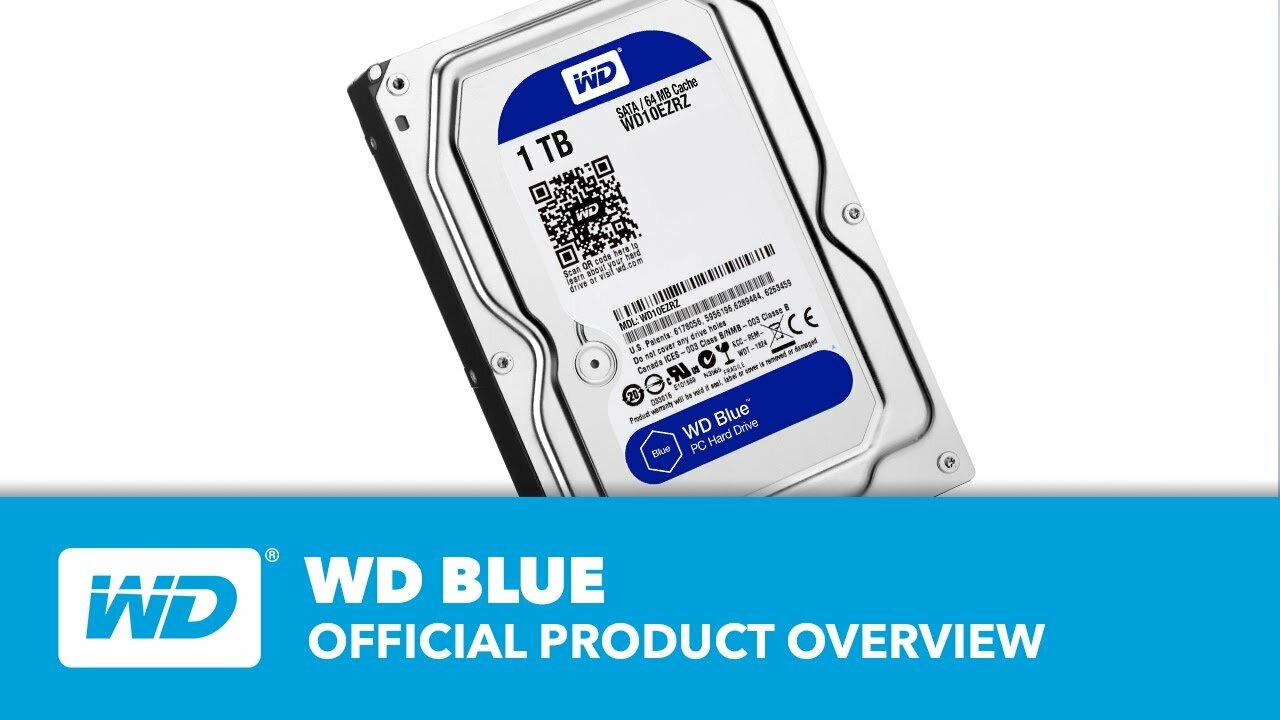 6TB WD Blue WD60EZRZ SATA 3.5" SATA III 6Gbps Internal Hard Drive 128mb 