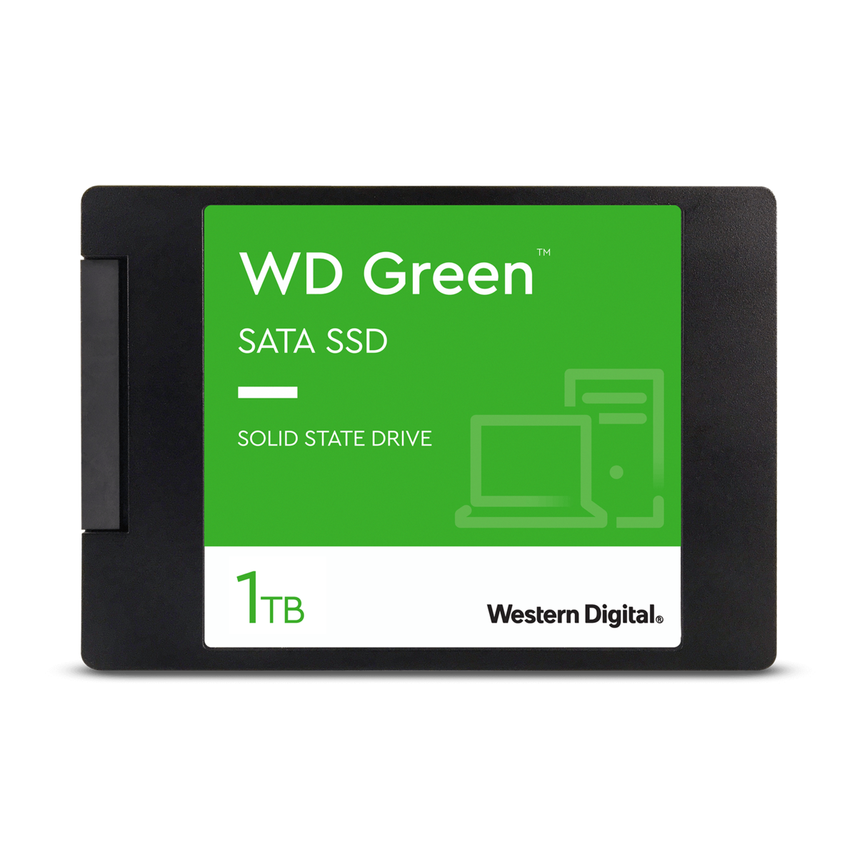 slide 1 of 3, show larger image, wd green ssd 2.5"/7mm 1tb