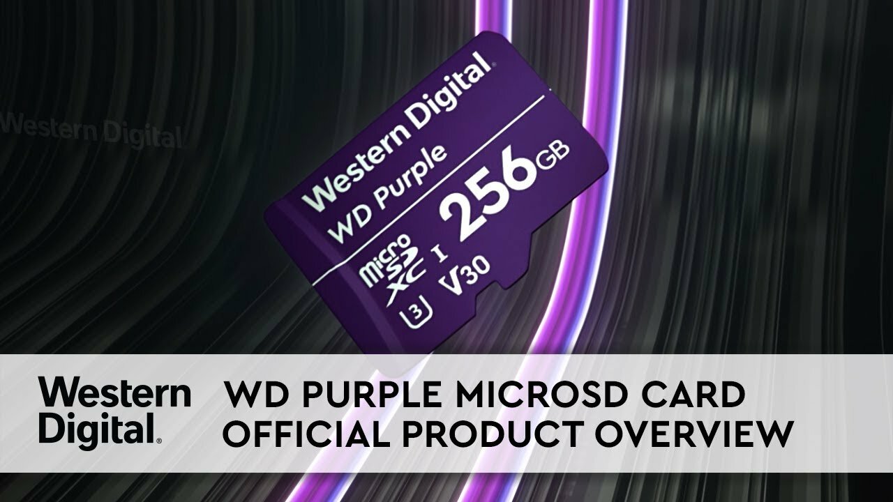 Tarjeta de memoria micro-SD 256 GB WD Purple™ Micro-SD 256 GB