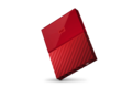 slide 4 of 8, zoom in, wd 2tb my passport portable hard drive - red