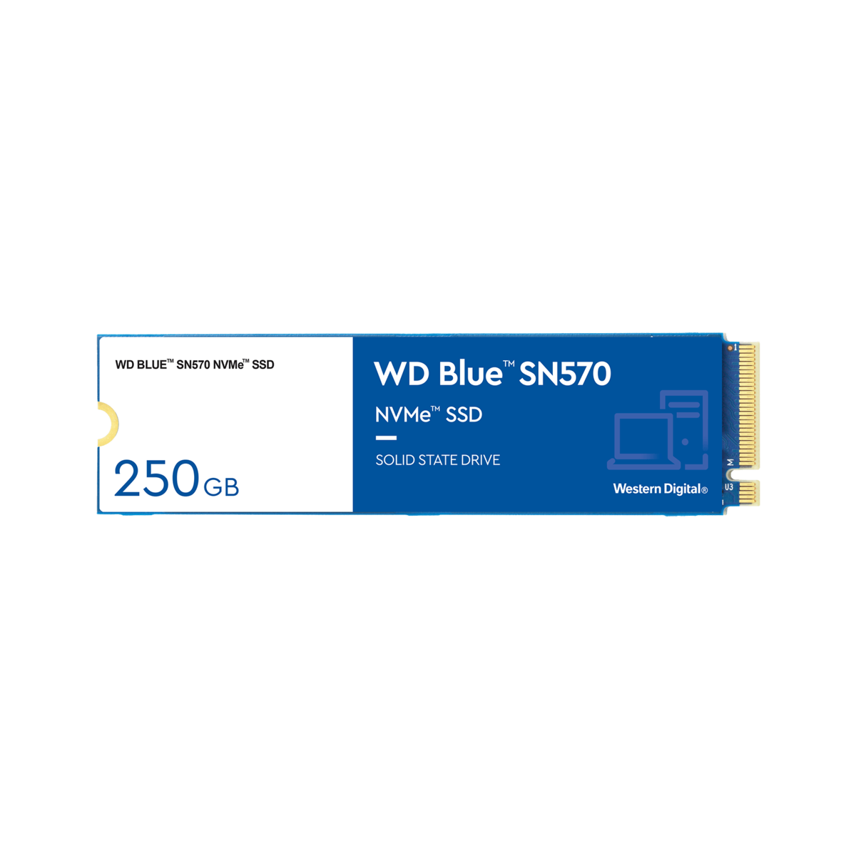 Western Digital 250GB WD Blue SN570 NVMe SSD, Internal M.2 2280