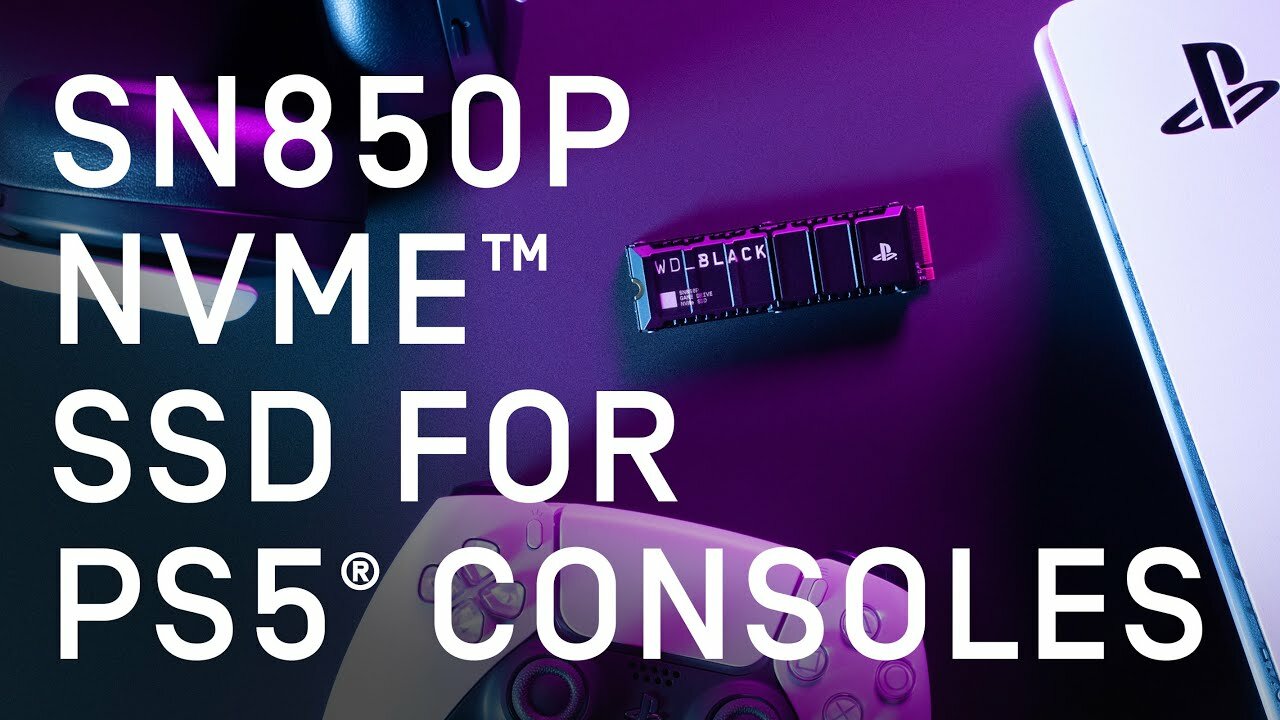 slide 1 of 4, show larger image, wd_black sn850p nvme™ ssd for ps5™ consoles - 1tb