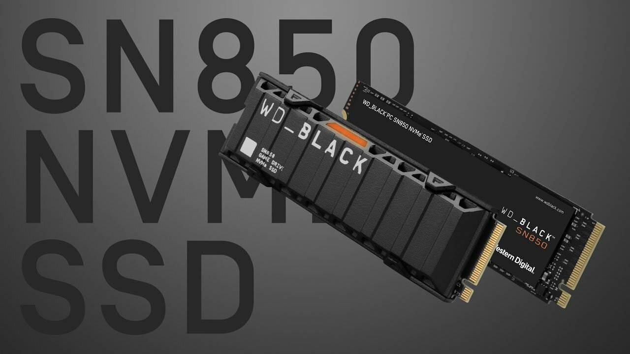 slide 1 of 4, show larger image, wd_black™ sn850 nvme™ ssd with heatsink - 2tb