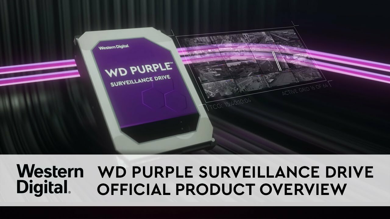 Disque Dur 1To WD Purple WD10PURZ, stockage camera ip