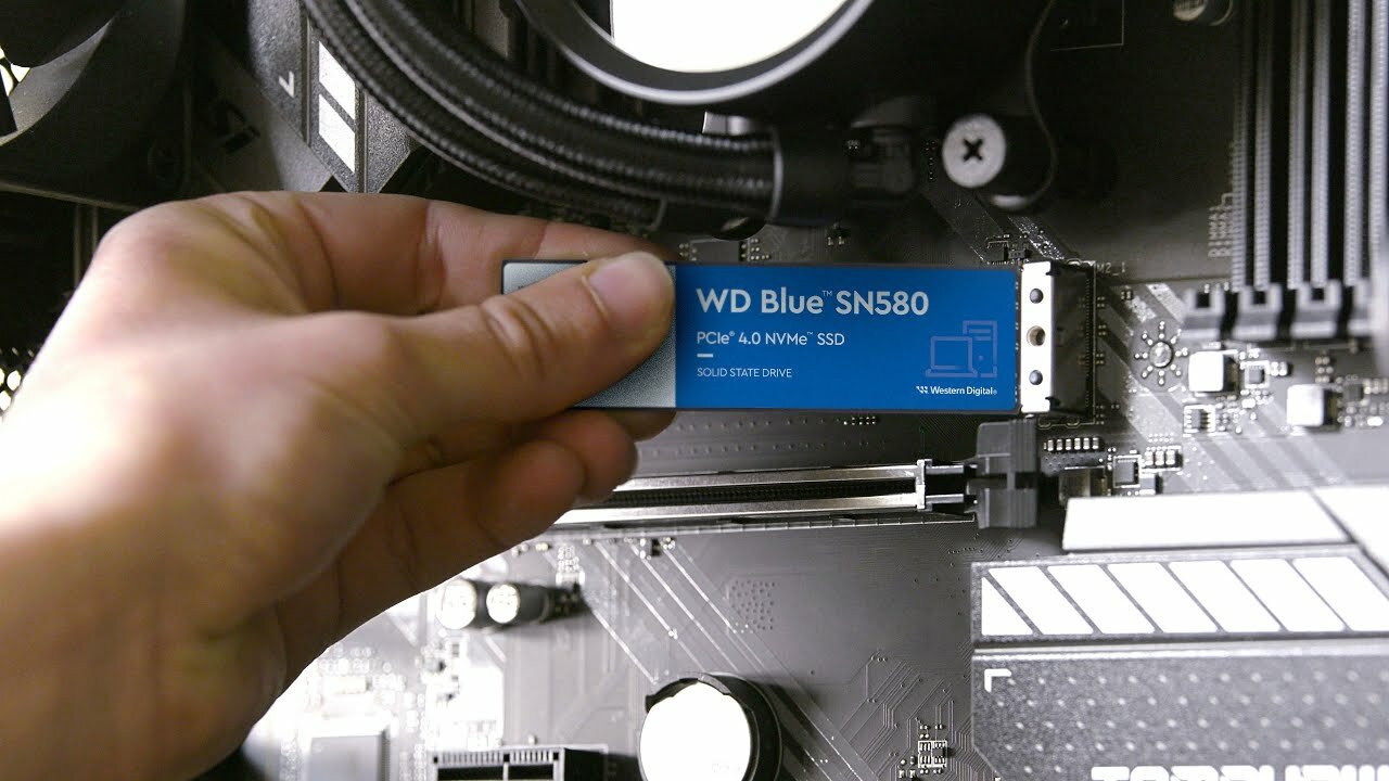 slide 1 of 4, show larger image, wd blue sn580 nvme™ ssd - 500gb