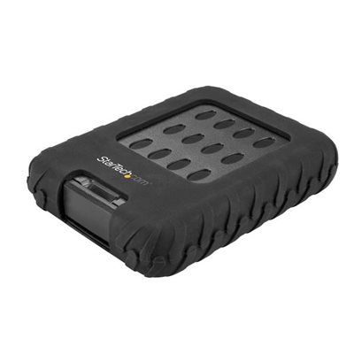 Access data quickly on your 2.5 in. SATA SSD/HDD, even in harsh environments, with this IP-65 rated portable drive enclosure