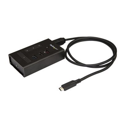 Add three USB Type-A ports and one USB Type-C port to your USB-C equipped computer, using this mountable USB 3.0 (5Gbps) hub