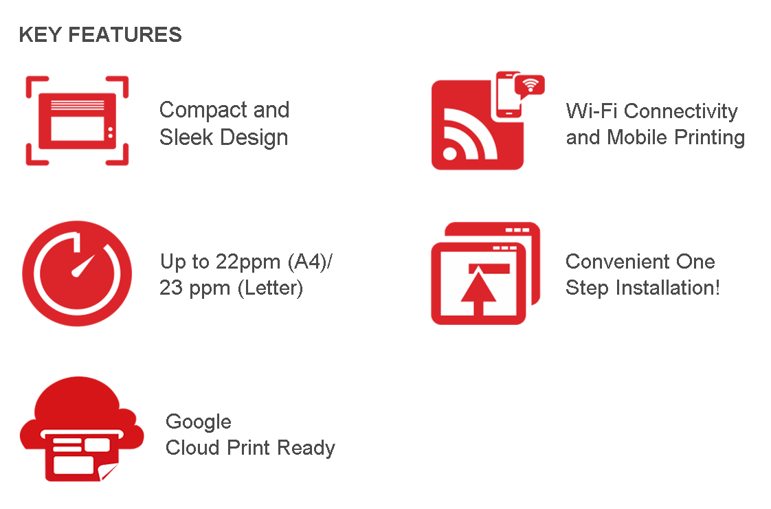 Pantum P2500w series - WiFi enabled Monochrome Laser Printer
