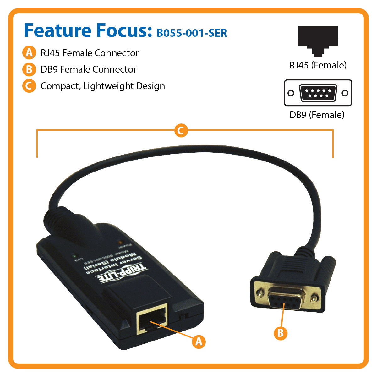 Tripp Lite Serial Server Interface Module for B064- Series KVM Switches ...