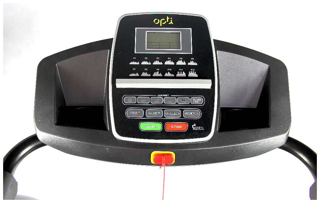 Opti easy fold treadmill with online incline