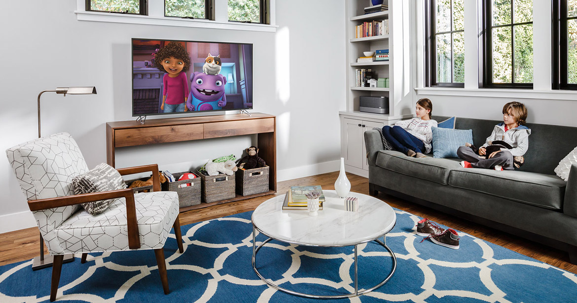 "Home" playing on M-Series Display