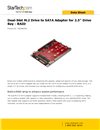 Startech .com Dual-Slot M.2 to SATA AdapterM.2 SATA Adapter for 2.5 Drive  BayM.2 AdapterM.2 SSD AdapterM.2 NGFF SSD AdapterRAID S322M225R -  Corporate Armor