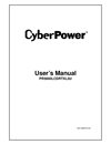 CyberPower PR5000LCDRTXL5U Smart App Sinewave UPS – User Manual