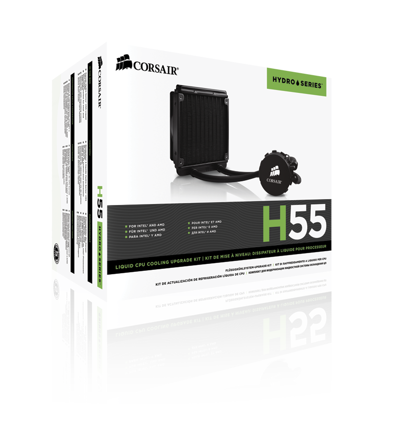 CORSAIR Hydro Series H55 Quiet Edition Water CPU -