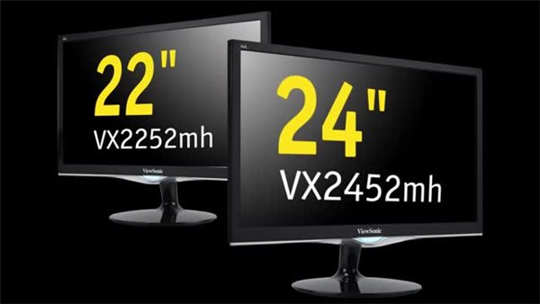 thumbnail video image 6 of ViewSonic VX2452MH 24 Inch 2ms 60Hz 1080p Gaming Monitor with HDMI DVI and VGA inputs, Black, 6 of 6