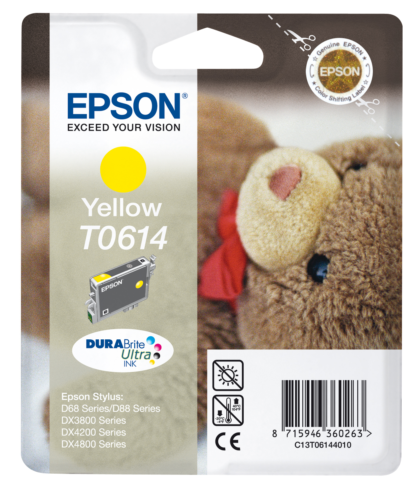 folie 1 von 1, vergrößern, epson singlepack yellow t0614 durabrite ultra ink