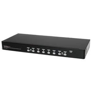 StarTech.com 8 Port 1U Rackmount USB KVM Switch Kit w/ OSD and Cables