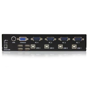 Integrated USB 2.0 hub allows the user to share USB peripherals eliminating the expense of duplicate devices