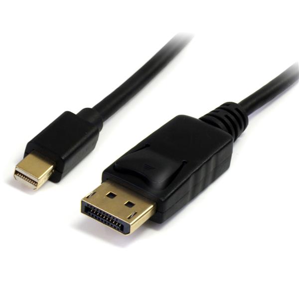 folie 1 von 3, vergrößern, startech.com 1,8m mini displayport™ 1.2 auf displayport adapterkabel - mdp zu dp 4k x 2k kabel - st/st