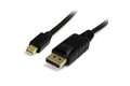 folie 1 von 3, vergrößern, startech.com 1,8m mini displayport™ 1.2 auf displayport adapterkabel - mdp zu dp 4k x 2k kabel - st/st