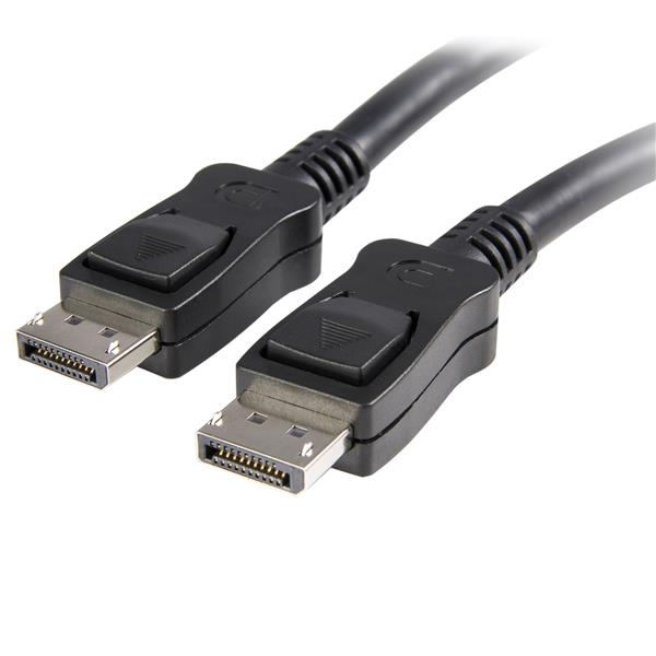 folie 1 von 2, vergrößern, startech.com 1,8m displayport™ 1.2 kabel mit verriegelung (stecker/stecker) - dp 4k kabel - schwarz
