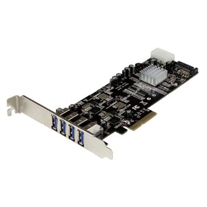 Add four USB 3.0 ports with two independent channels, LP/SATA power, and charging support to your PC through a PCI Express slot