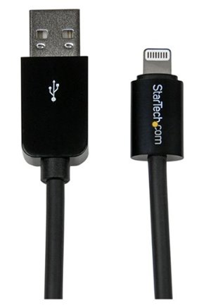 StarTech.com Black Apple® 8-pin Lightning to USB Cable for iPhone iPod iPad