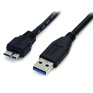 StarTech.com Black SuperSpeed USB 3.0 Cable A to Micro B - M/M