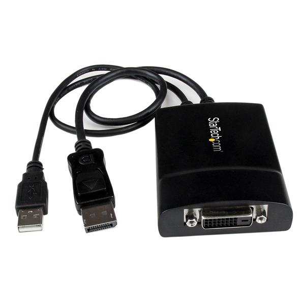 folie 1 von 5, vergrößern, startech.com displayport® auf dual link dvi aktiv konverter mit stromversorgung über usb