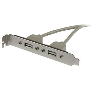 Add two standard A Female ports to the back of your computer