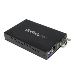 Convert and extend a Gigabit Ethernet connection up to 24.8 miles/40km over Single Mode LC fiber