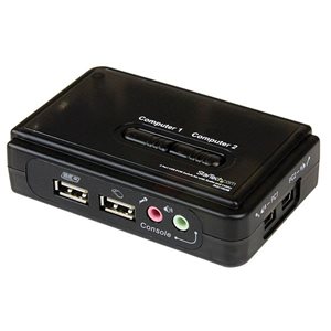 Control 2 USB enabled computers with this complete KVM kit including cables