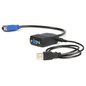 USB-Powered VGA video splitter, no bulky external power adapter required