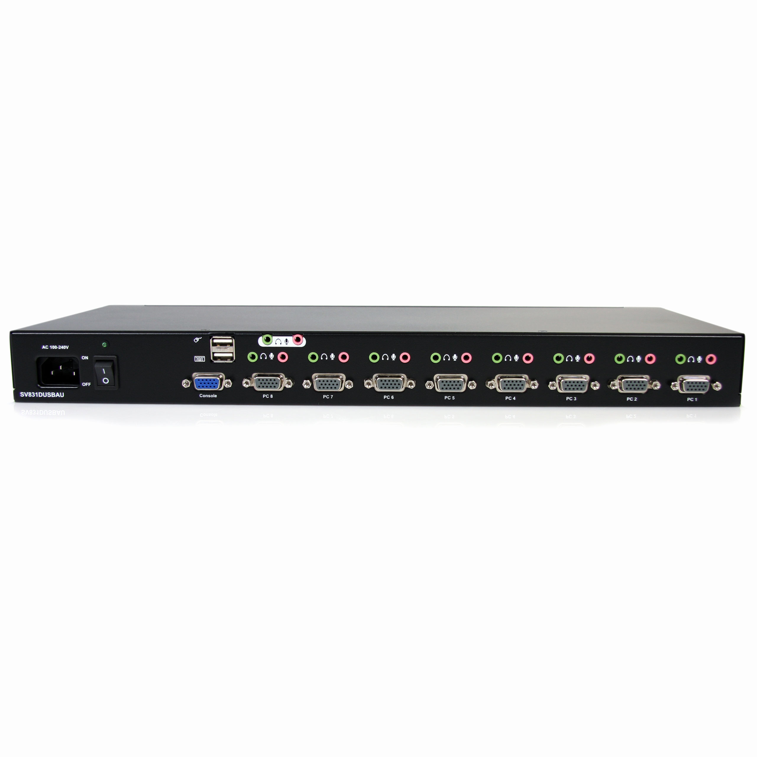 Kvm Unit StarTech.com 8 Port RackMount USB VGA KVM Switch with Audio - KVM / audio s