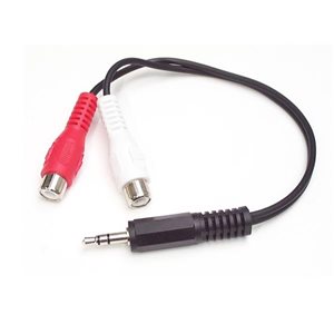 Connect your computer or audio device (iPod, MP3 Player, etc.) to a stereo with standard RCA cables