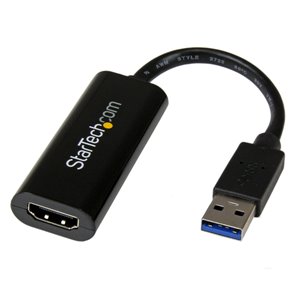 Connect an HDMI display through this slim USB 3.0 Adapter for a multi-monitor solution ideal for your Ultrabook® or Laptop