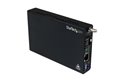 slide 1 of 4, zoom in, startech.com gigabit ethernet fiber media converter with open sfp slot