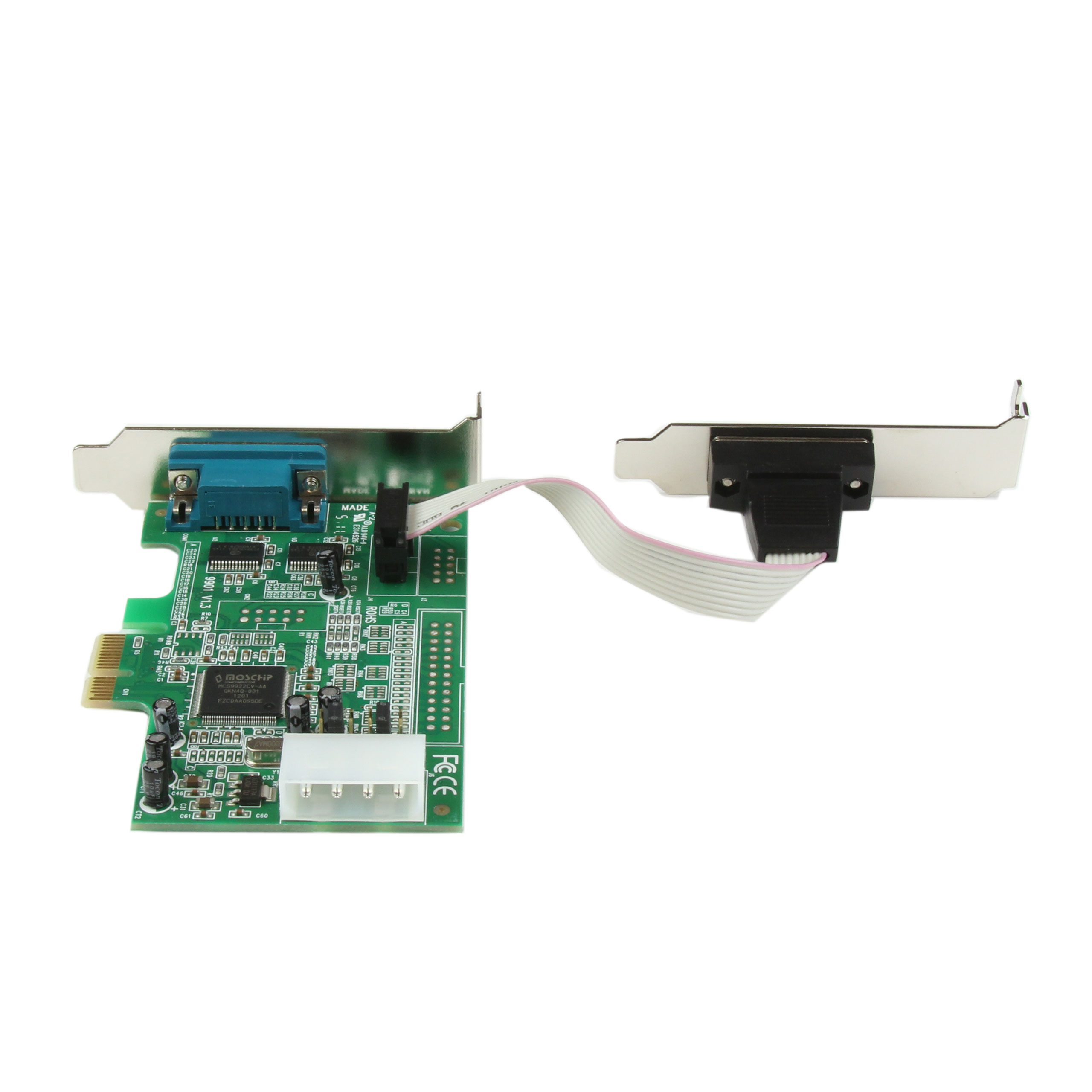 2-Port PCI Express RS232 Serial Adapter Card - 16950 UART