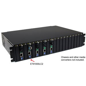 StarTech.com Fiber Media Converter Gigabit 1000Mbps MM Fibre LC 550m