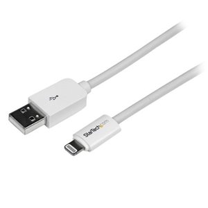 StarTech.com White Apple 8-pin Lightning to USB Cable for iPhone iPod iPad