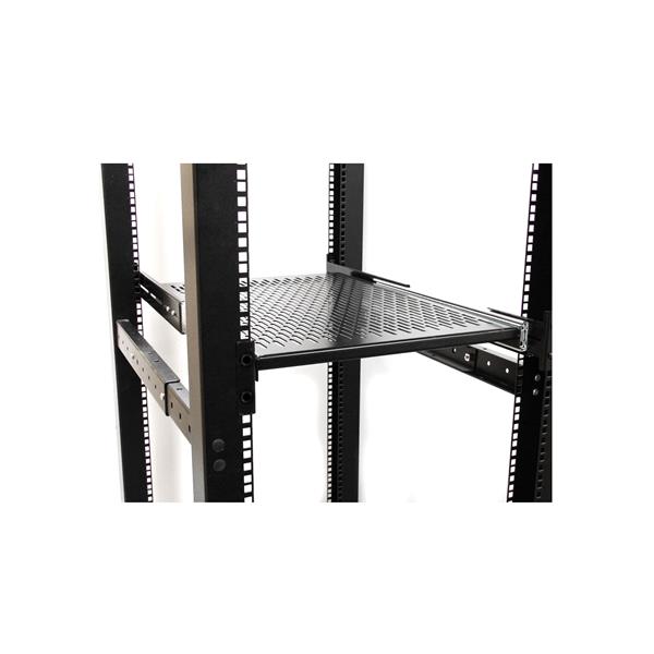 StarTech.com Server Rack Shelf - 2U - 20 to 30in Adjustable Mounting ...