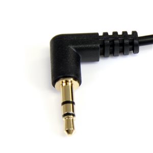 Unique slim connector design fits most iPod and iPhone 3.5mm stereo jacks without having to remove a protective casing