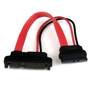 Connect a Slimline SATA optical drive up to 6in away from a standard SATA motherboard connection