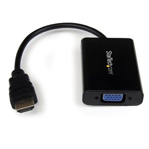 Permet de convertir un signal vidéo HDMI® en VGA, avec sortie audio discrète