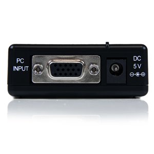 Permet de connecter un PC avec sortie VGA à une TV composite ou S-Video